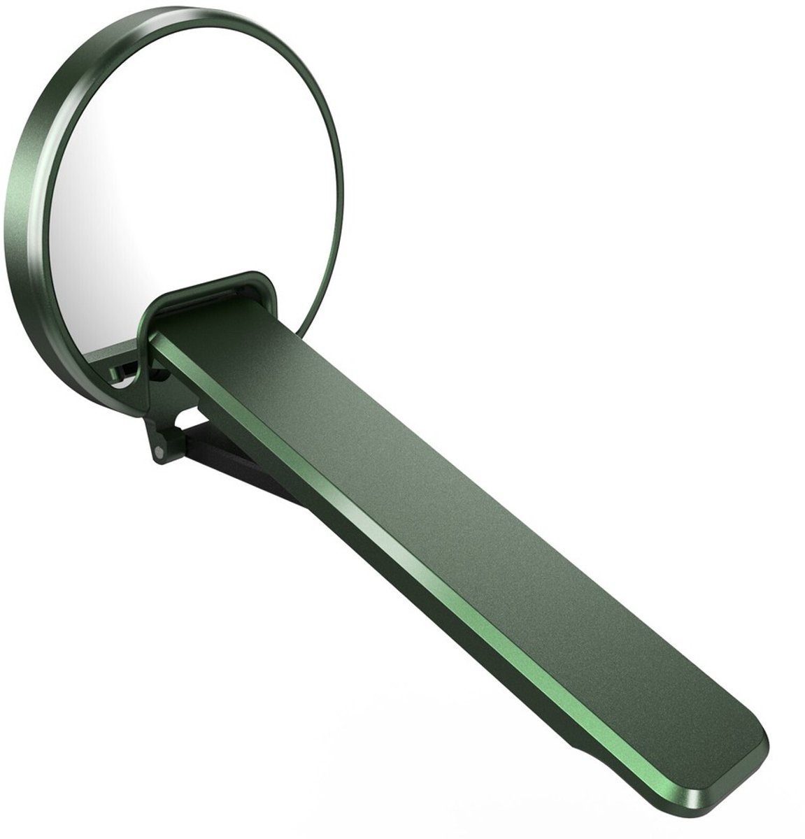 Ultradunne mini metalen opvouwbare telefoonhouder van legering, onzichtbaar groen