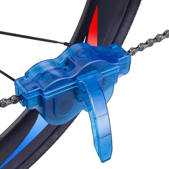 Nettoyeur De Chaîne De Vélo Transparent – Boîte Lavage Robuste Avec Aimant – Brosse Intégrée – Portable, Facile – VTT, Route, Ville