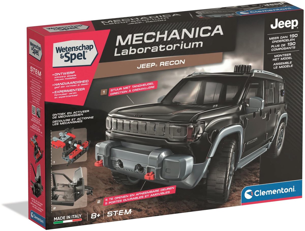 Clementoni wetenschap & spel mechanica jeep recon afbeelding