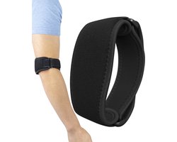 Nuvance Elleboog Brace - Verstelbaar - Tennisarm Brace - One Size Elleboogbraces - Brace - 1 Stuk - Zwart