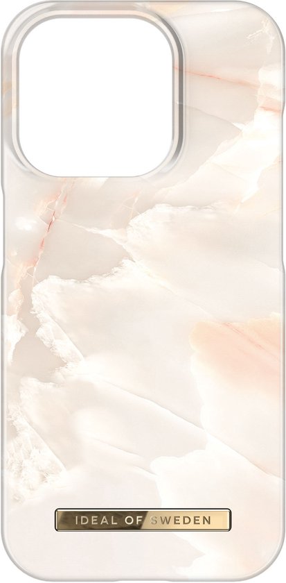 iDeal of Sweden Fashion Backcover voor de Apple iPhone 15 Pro - Rose Pearl Marble