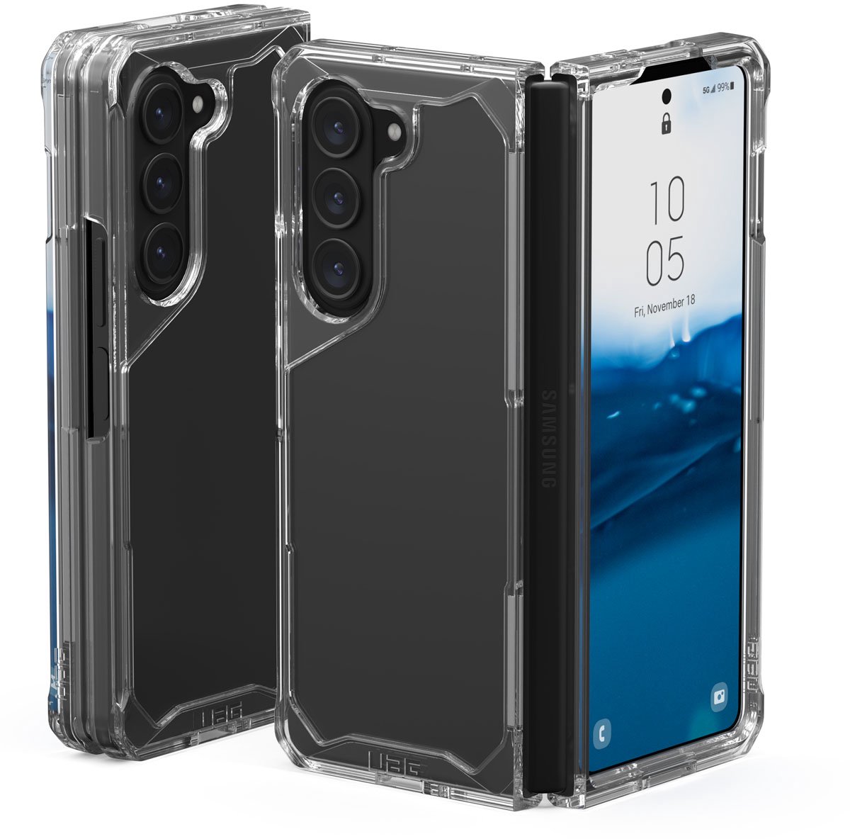 Urban Armor Gear Plyo Samsung Galaxy Z Fold 5 Hoesje Transparant