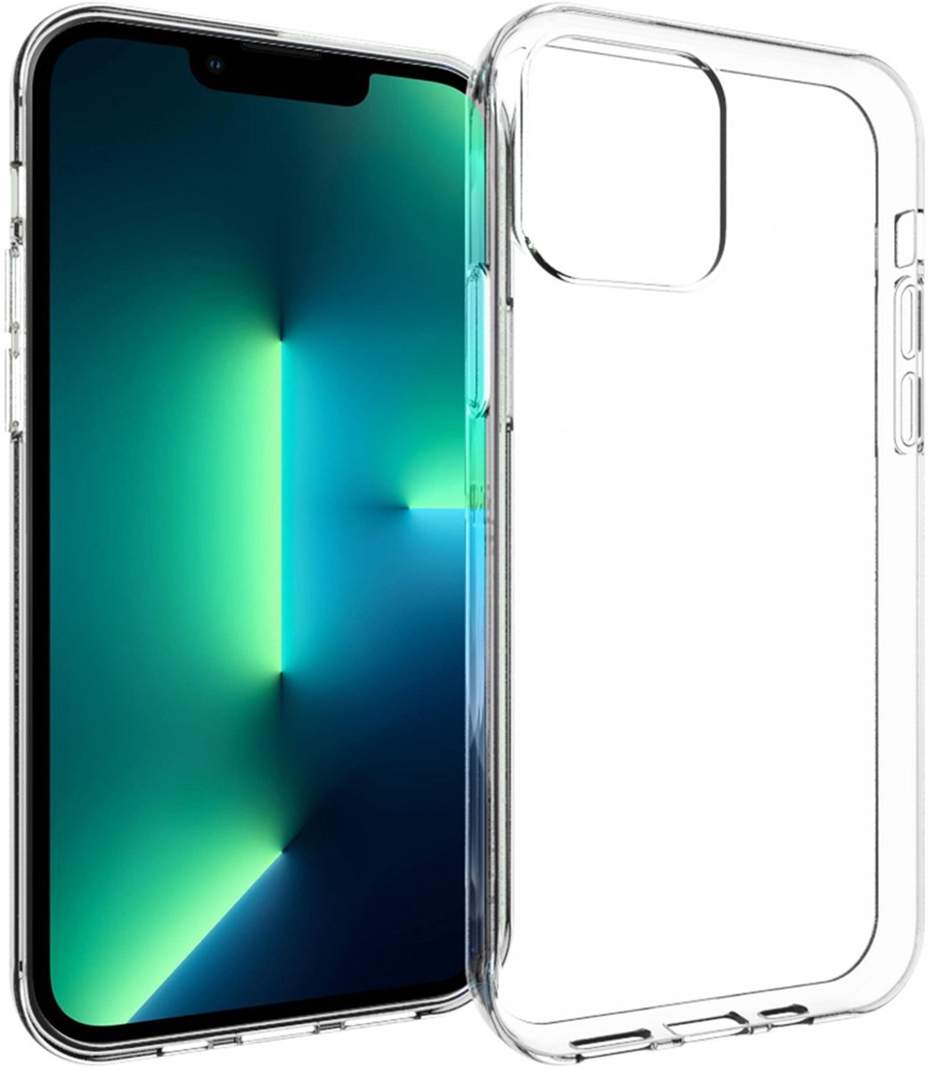 iPhone 13 Pro Hoesje Transparant - Accezz Clear Back Cover - Shock Proof