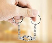 Ouligay 2 stuks partnersleutelhangers, hart, koppels sleutelhangers, koppels, vriendin, paar, vriendschap, cadeau voor hem, haar, beste vriendin, koppels, cadeaus voor vrouwen, jubileum