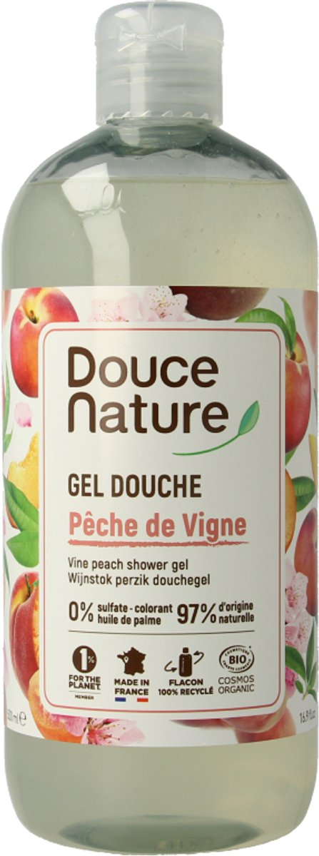 Douce Nature Douchegel perzik 500 Milliliter