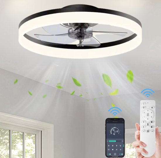 Lichtendirect- Plafondventilator met Verlichting