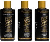Brazilicious Honey Therapy Keratine Behandeling Kit 3x100ml