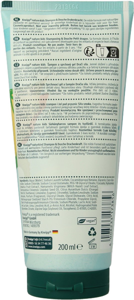 Kneipp Little Dragon Shampoo & Showergel - 200ML — afbeelding 3