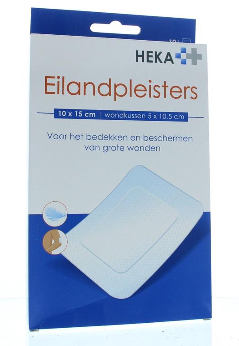 Goedkoopste Hekaplast Eilandpleister 10 x 15cm steriel 10 Stuks