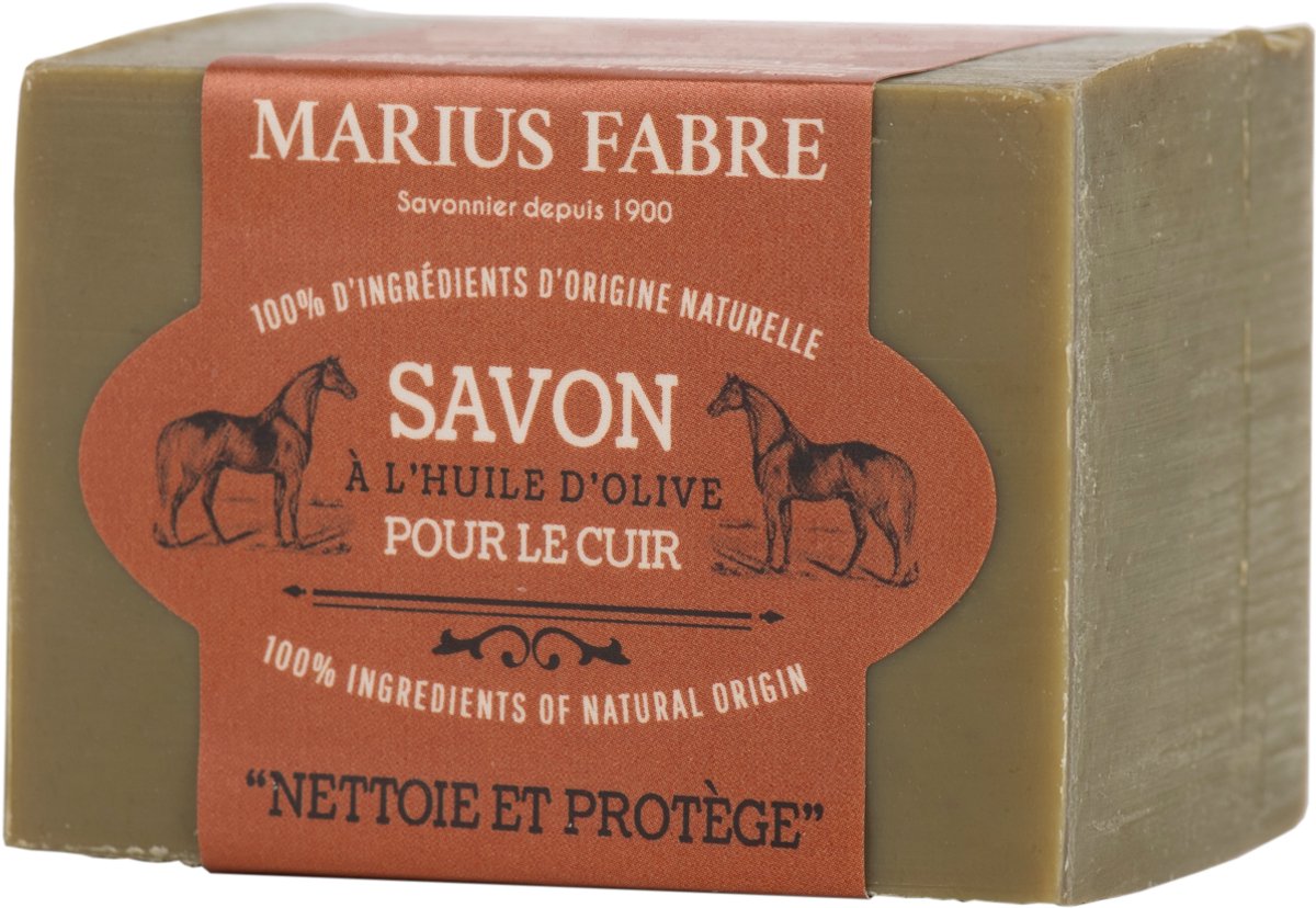Marius Fabre Paard olijfolie zeep voor leer bio 200 Gram