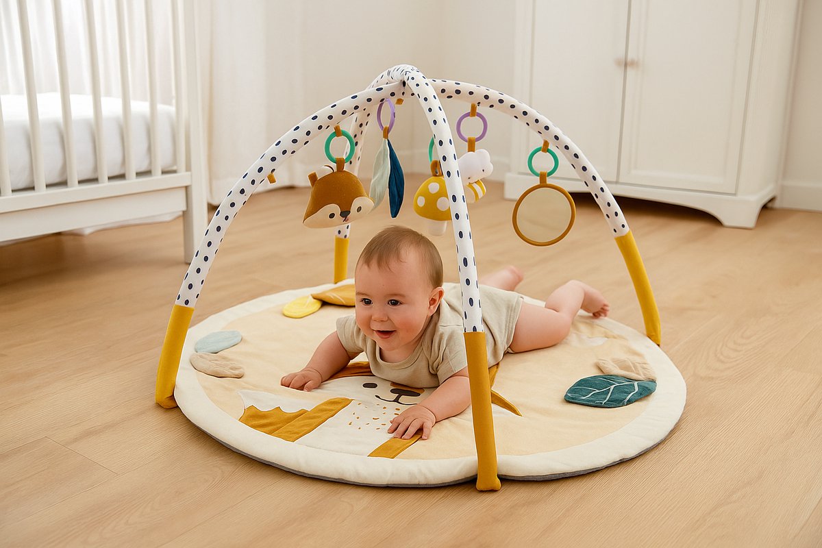 LUVION® Babygym Forest - Met baby speelmat - Baby gym met sensorisch speelgoed – foto 2