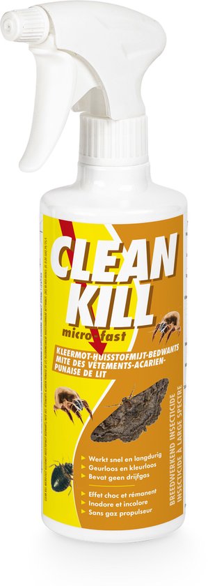 BSI - Bio Kill Kleermot-Huisstofmijt-Bedwants - Snelwerkend Insecticide tegen...