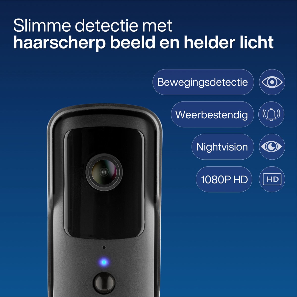 Afbeelding 3 van Finex™ Video Deurbel - Inclusief binnenbel, SD kaart (32GB) & batterijen - Dag en nachtmodus - T-ring geluid - Zonder abonnement - Draadloze deurbel - Deurbel met camera