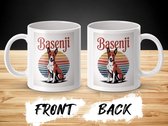 Tasse Basenji au Design rétro, cadeau pour amoureux des chiens, tasse pour animaux de compagnie, Design Vintage , idée cadeau pour chien