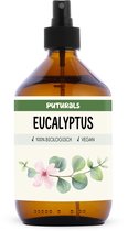 Puturals Eucalyptuswater 100% Biologisch - 500ml - Eucalyptus Spray voor Huid en Haar - Zonder Alcohol - Puur en Vegan - Bijproduct van Eucalyptus Olie - Bruine Glazen Fles + Verstuiver