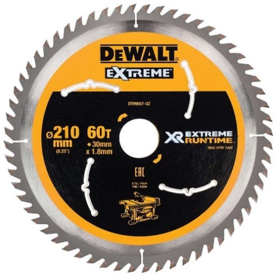 DeWALT DT99567 XR Lame de scie circulaire 210x30mm 60T