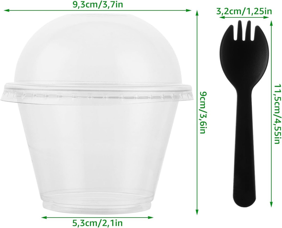 Plastic Potjes met Deksel - 250 ml - 5 stuks - Cosmetica potje - Lege