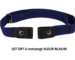 Gespvrije Riem - Broeken - Unisex - Elastische Riem - Zonder Gesp - Zwart