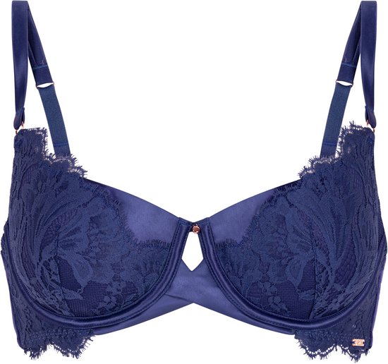 Hunkemöller Dames Lingerie Voorgevormde beugel bh Grace - Blauw - maat A90
