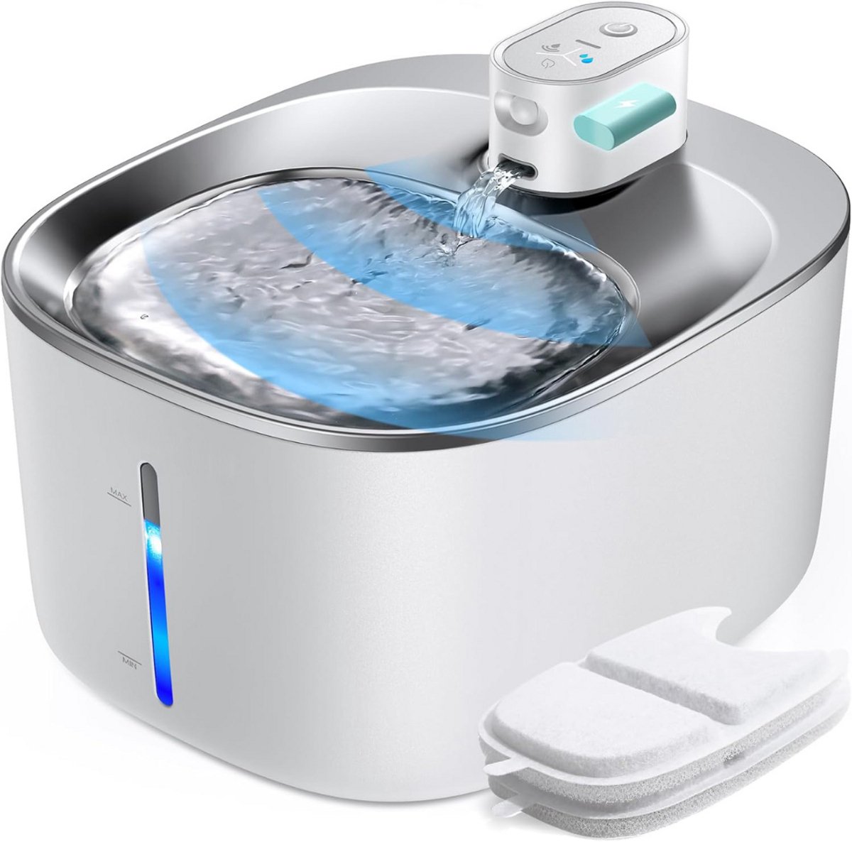 Drinkfontein Kat - Kattenfontein - Drinkbak Hond - Waterdispenser - Wit