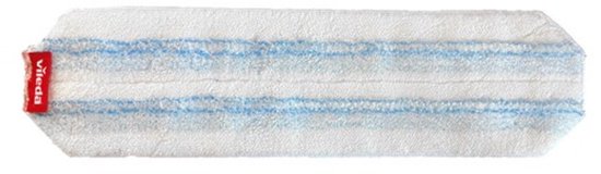 Witte Vileda H2Pro dweil met blauwe strepen en een rood Vileda label.