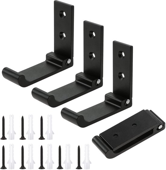 OHIYO Opvouwbare Kapstokhaken 2-pack Opvouwbare Wandhaken Voor Het Ophangen Van Jassen Wandhaken Voor Het Ophangen Van Tassen Rugzakken Hoeden En Koptelefoons