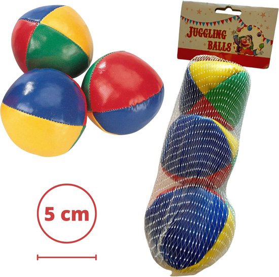 Professionele Jongleerballen - Ø 5cm - Set 3 stuks Hoge Kwaliteit - Jongleer Ballen Set - Juggling balls - Circusballen - 3 x Jongleer Bal - Met Opbergzak - Jongleerballen 5cm