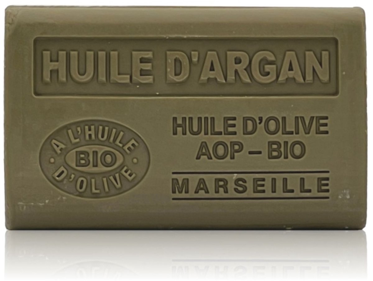 Huile d'Argan zeep - 3 x 125 gram - biologische olijfolie - Savon de Marseille - Franse zeep - argan zeep