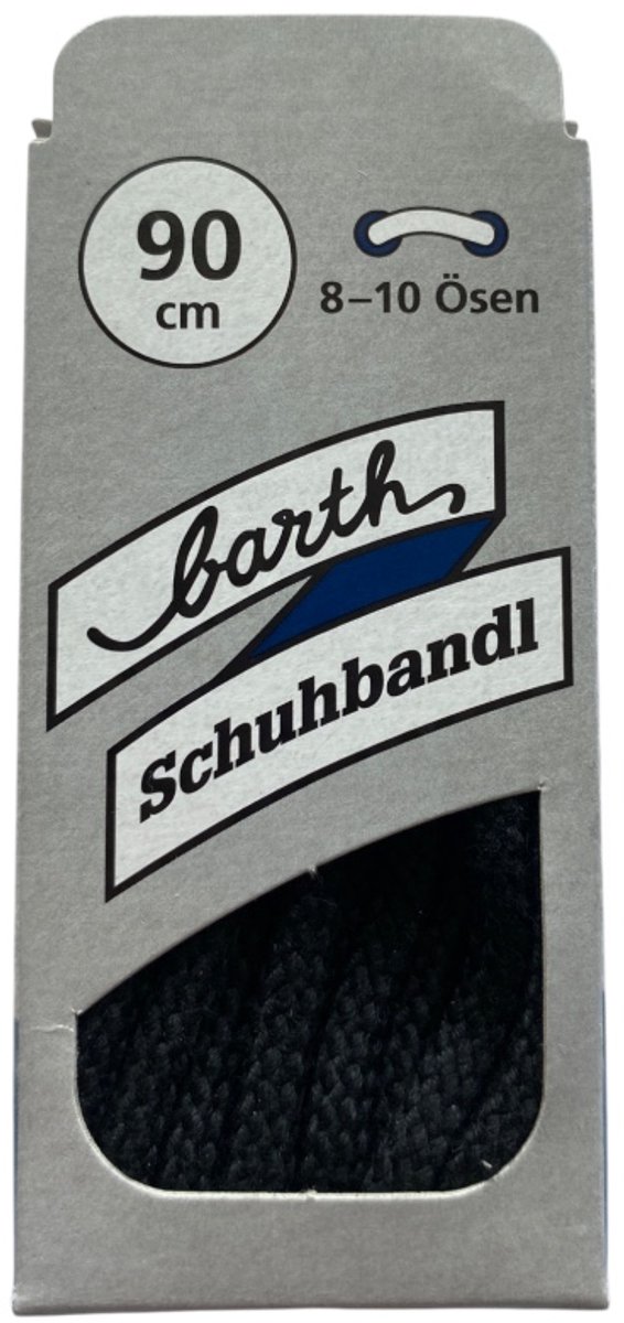 Veters dik rond 90cm Zwart  (Barth)