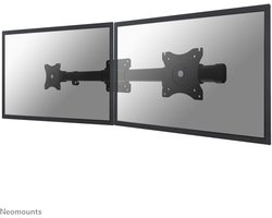 Neomounts FPMA-CB100BLACK Crossbar monitorarm adapter van 1 naar 2 schermen - 10-27" - 0-10 kg/scherm - VESA 75x75-100x100 - zwart