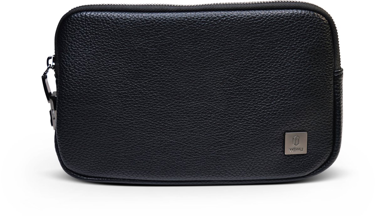 WiWU Alpha Clutch Bag – Luxe & Veiligheid in Één Handtas – Met Instelbaar Cijferslot – Waterbestendig PU-leer – Unisex Design – Met YKK-ritsen