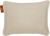 Lori® Warmtekussen - Elektrisch & Oplaadbaar - 45x60 cm - Draadloos & Infrarood - Rug, Nek & Schouder - Beige Knitted - Incl. Powerbank