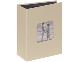 Fotoalbum insteek - SecaDesign Vita - 100 foto's 10x15 cm - Beige / Zandkleur - Linnenstructuur