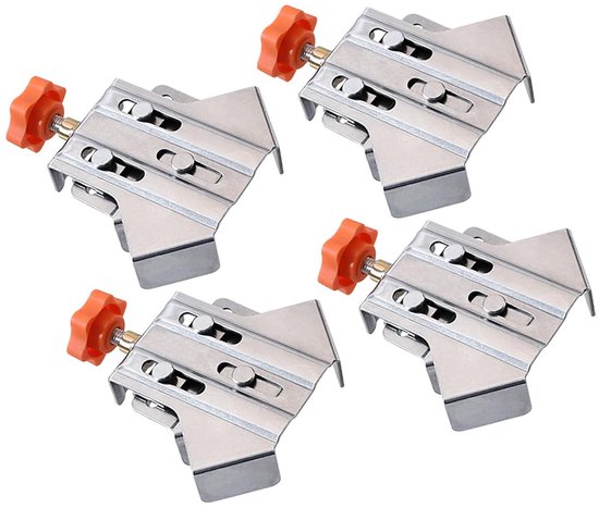 4Pcs 90 Degree Angle Clamps, Right Angle Clamp with Adjustable Swing Angle, Fixing Clips for Woodworking van Merkloos — afbeelding 3