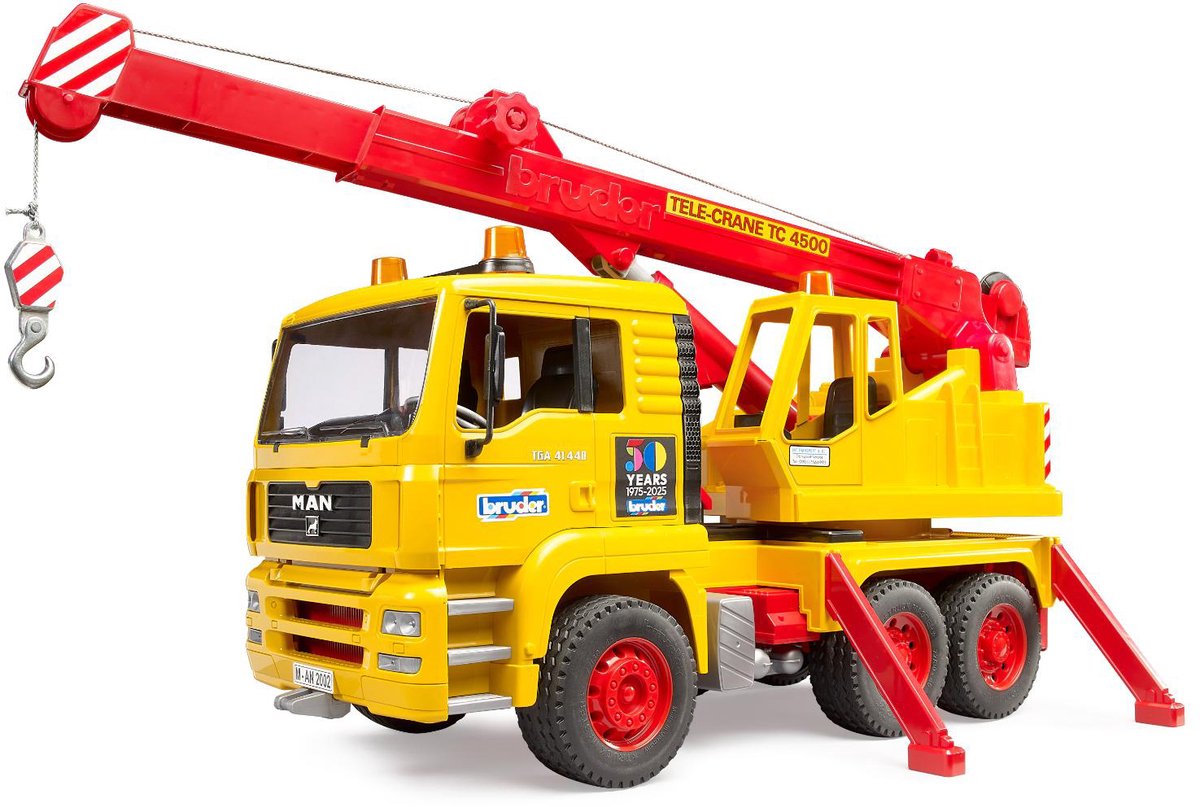 bruder MAN TGA Kraanwagen - 50 jaar Bruder modelvoertuig thumbnail 3