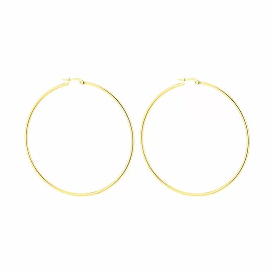 Boucles d'oreilles Bijoutheek fines 7 cm x 2 mm en or