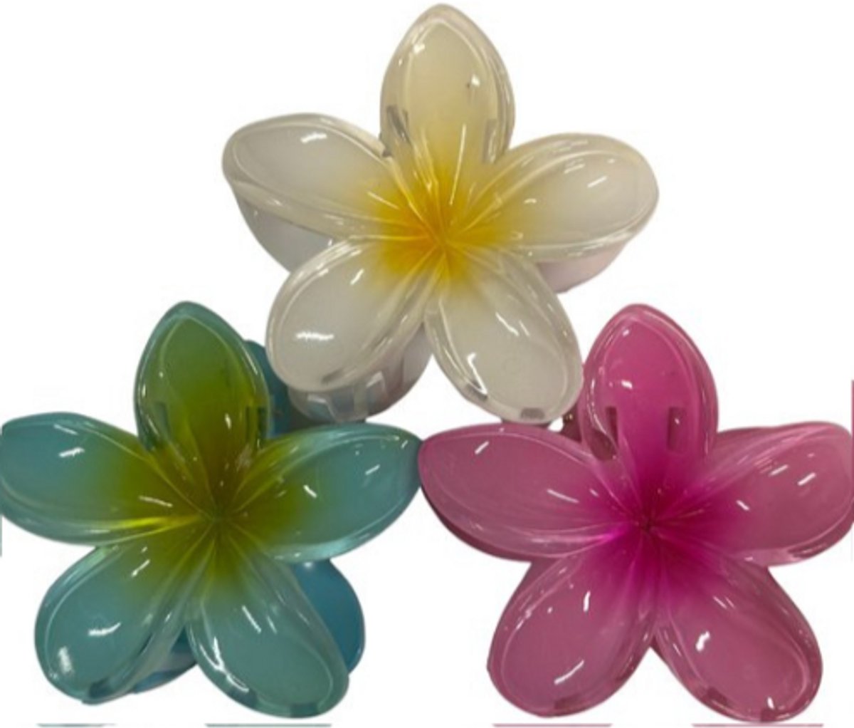 Haarklem Bloem Groot - Luxe Haarspeld -bruiloft/ Set van 3 huwelijk