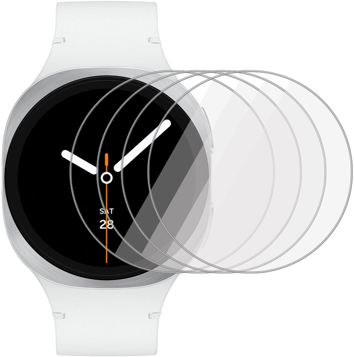 4x Screenprotector geschikt voor Samsung Galaxy Watch 8 40mm - Folie Screen Protector