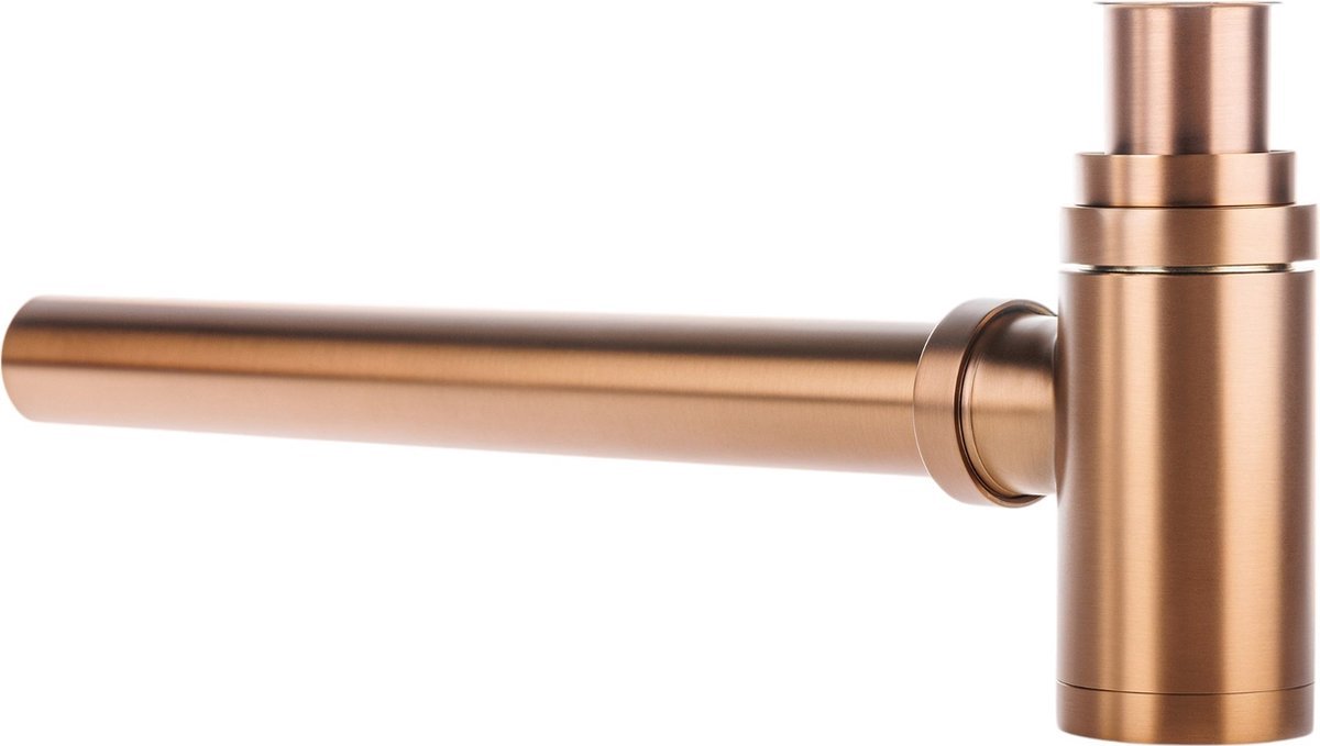 Sifon Geborsteld Brons - PVD Coating - Wastafel - Wastafelsifon van Hoge Kwaliteit