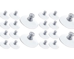Zuignap met schroefdraad - Transparante Zuignap (50 mm diameter) - 20 Stuks