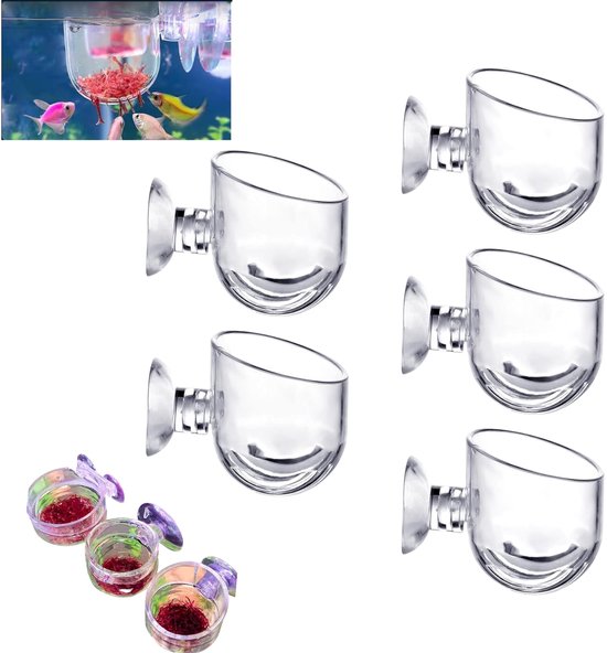 Smavles Aquarium Plant Houder 4 Stks Plant Glass Cup Pot