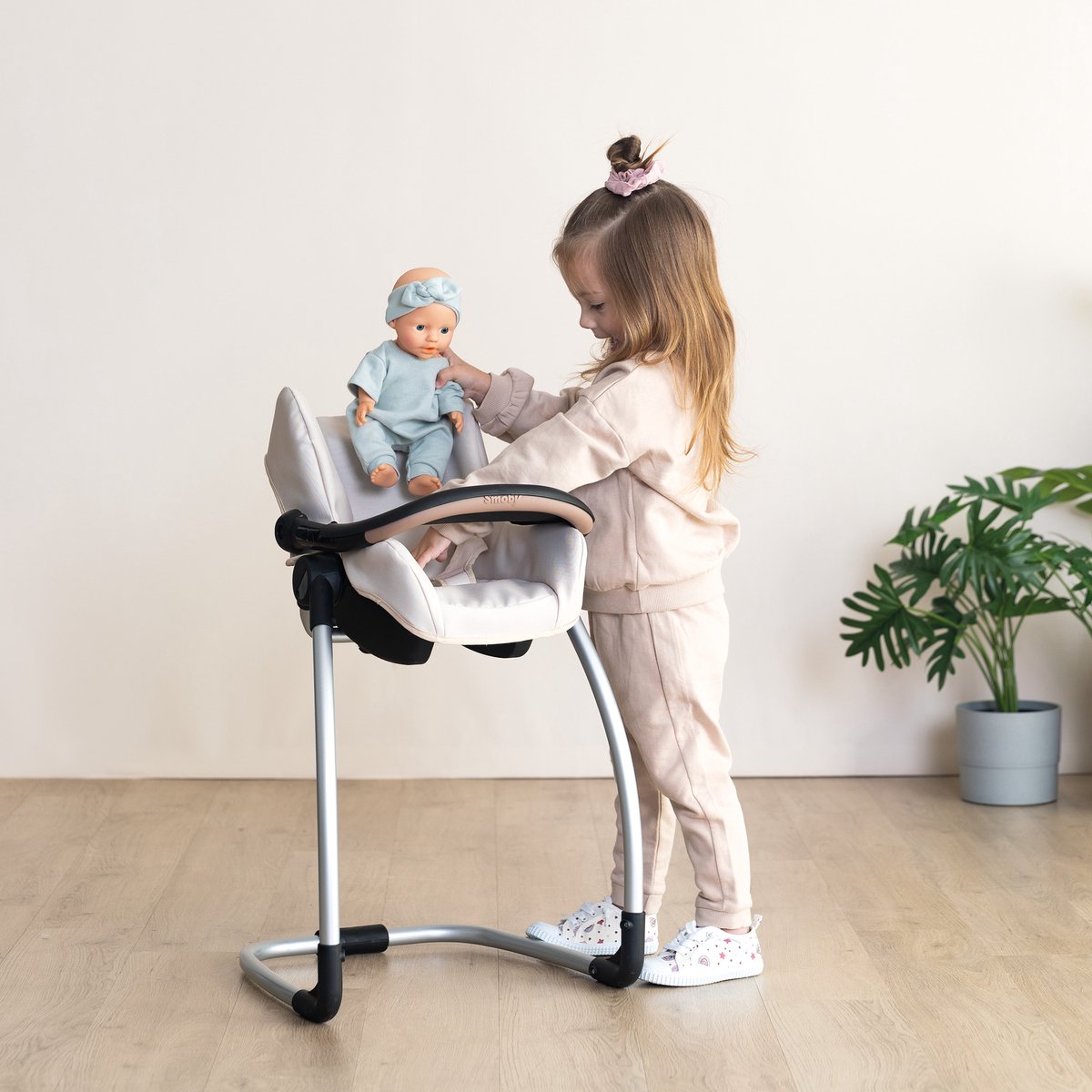 Smoby - Maxi cosi kinderstoel voor pop tot 42cm - schommel - autostoel - tablet – foto 4