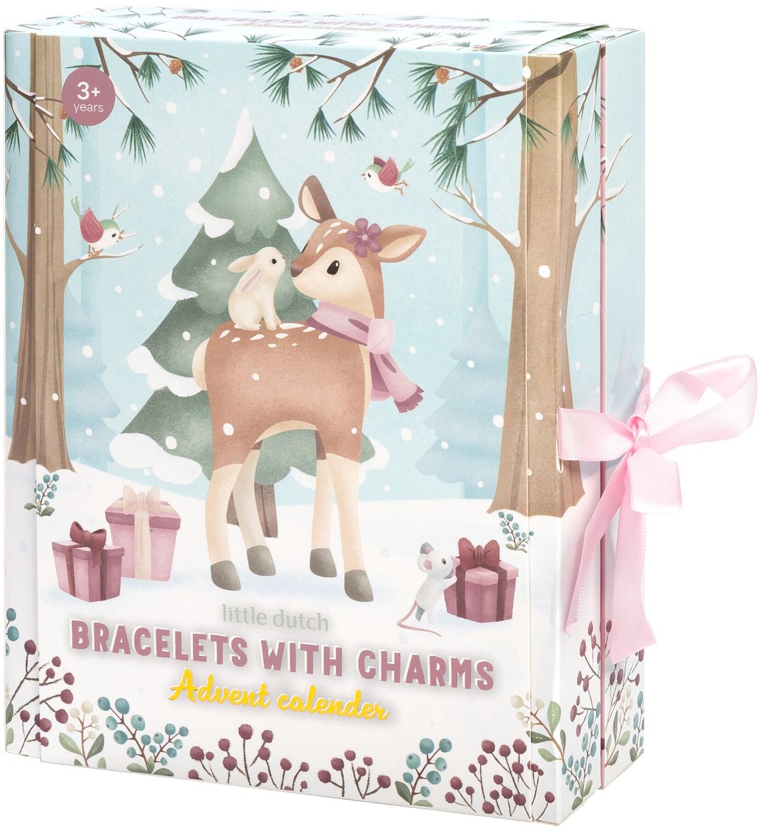 Little Dutch Adventskalender met armbandjes, bedels en stickers - 24 vakjes - Knutselen - Speelgoed kinderen - Voor meisjes – foto 2