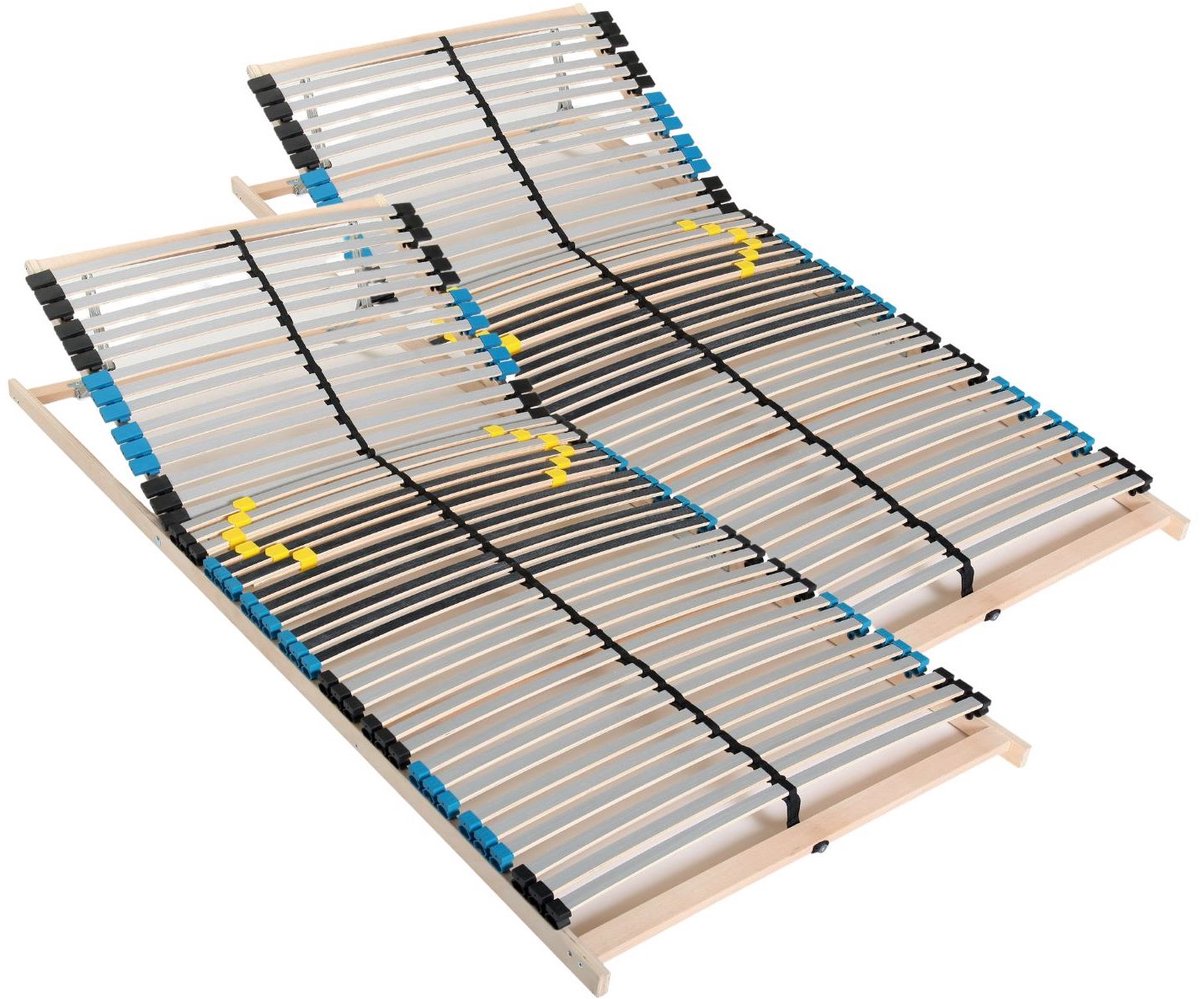 Sleepneo Lattenbodem 160x200 - verstelbaar hoofdbord - 42 latten - Sleepneo - 7 zones - bedbodem Bruin