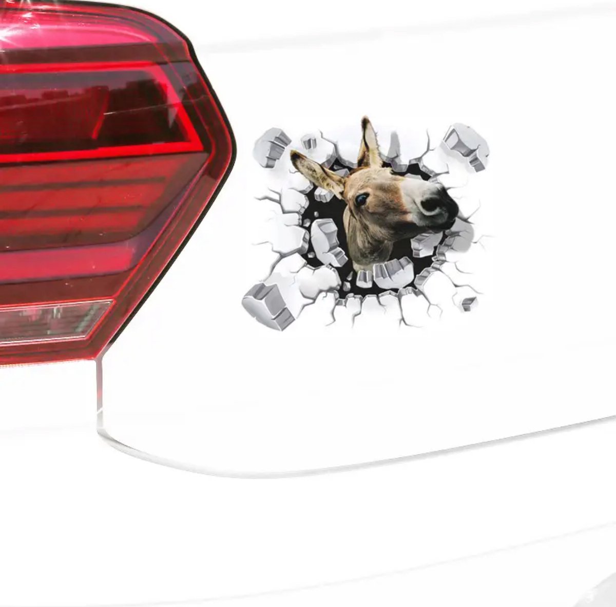 GoedeDoelen.Shop | Auto Sticker Hello Donkey | Ezel Sticker | Ezel | Afmeting: 18 x 14 CM | Bumpersticker | Laptop Sticker | Sticker | Cadeau