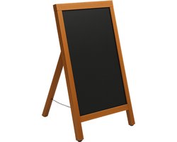 BRASQ Krijtstoepbord Mahonie - 55x 85 CM - Krijtbord - Reclamebord - Stoepbord - Enkelzijdig - voor Binnen en Buiten - Horeca