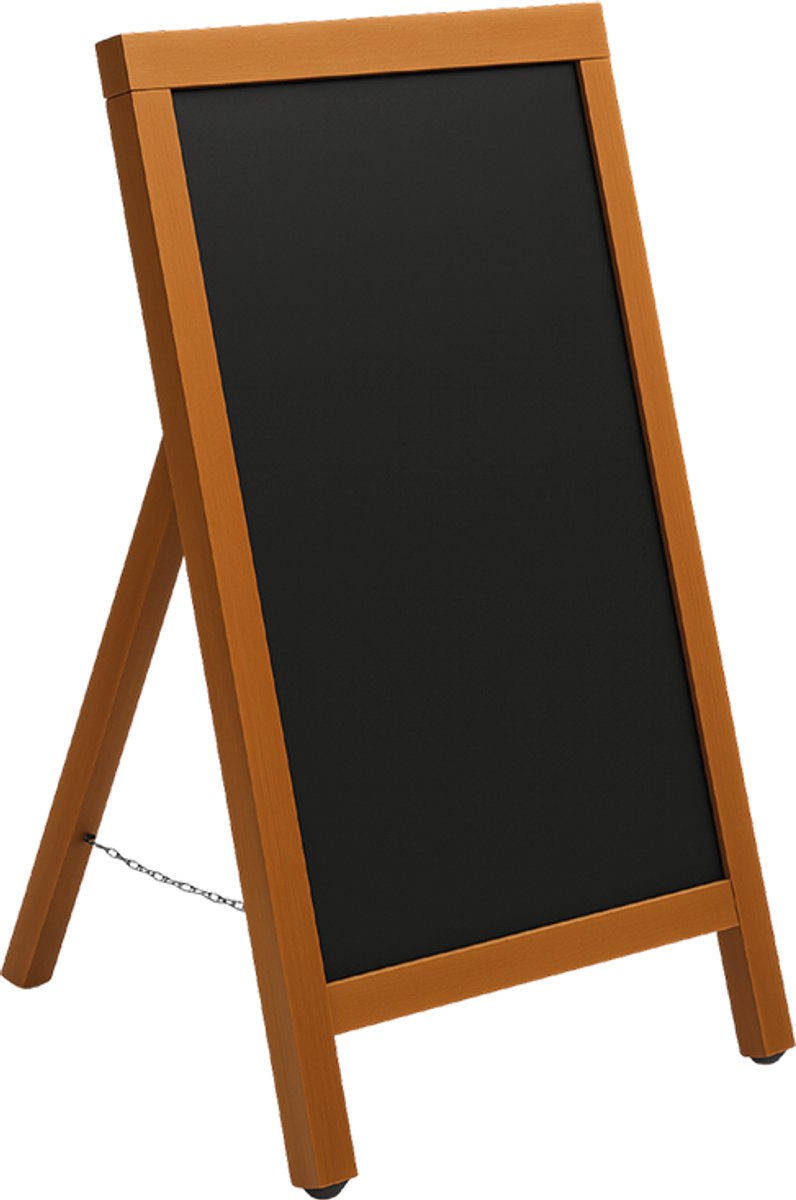 BRASQ Krijtstoepbord Mahonie - 55x 85 CM - Krijtbord - Reclamebord - Stoepbord - Enkelzijdig - voor Binnen en Buiten - Horeca