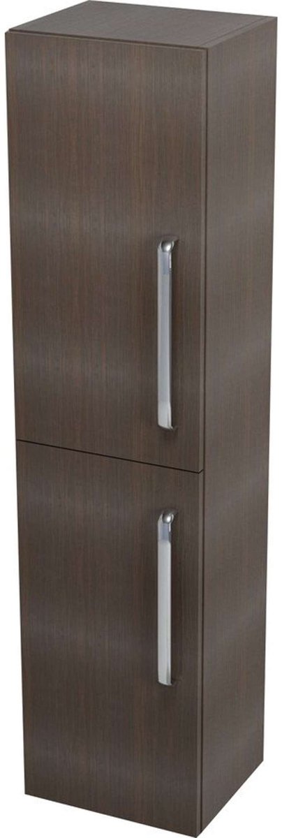 Sapho Amelie - Hoge kast met mand 35x140x30 cm, ebbenhout, links 62031L