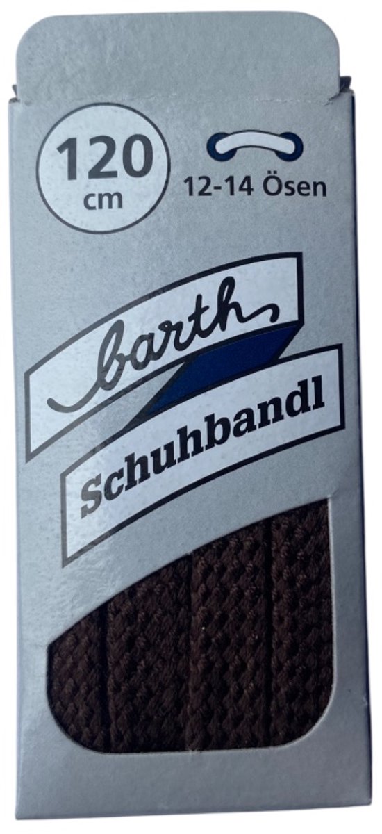 Extra dikke ronde veter Donker bruin 120cm (Barth)