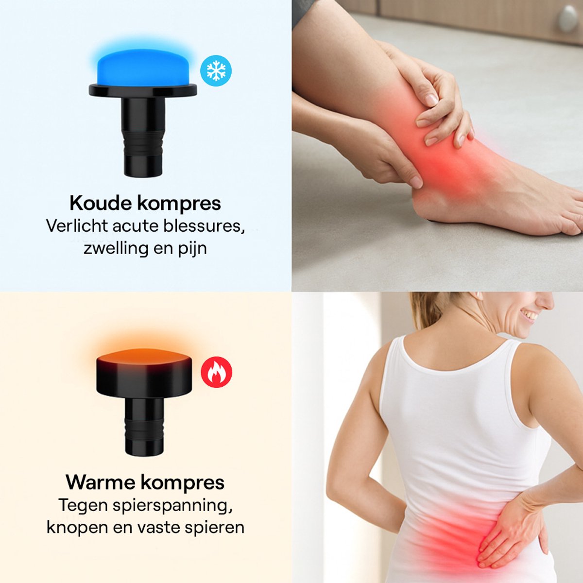 Massage Professioneel Massage Gun 7 Koppen Zwart - afbeelding 3